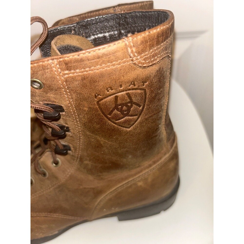 Ariat Heritage Lacer II Boots Women’s size 7.5 Leather Lace Up Distressed - Picture 2 of 9